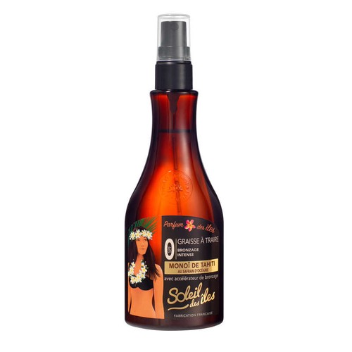 Soleil des Iles Graisse à Traire Monoï de Tahiti Bronzage Intense 150ml