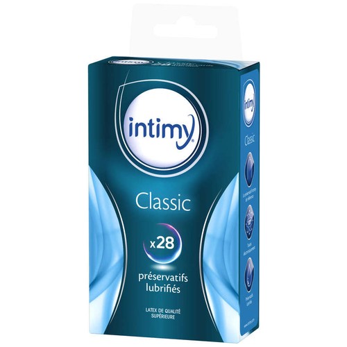 Intimy Préservatifs Lubrifiés Classic x28