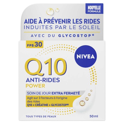 Nivea Crème Q10 visage jour anti-rides extra fermeté FPS 30 50ml