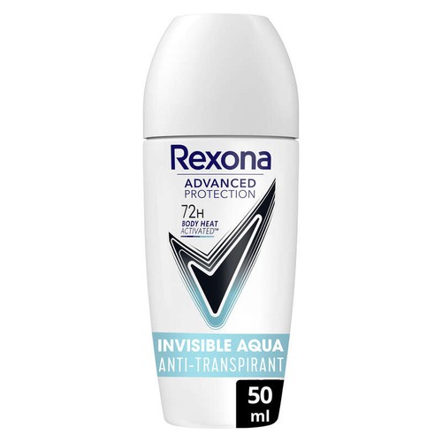 Rexona Déodorant Bille 72H Invisible Aqua 50ml