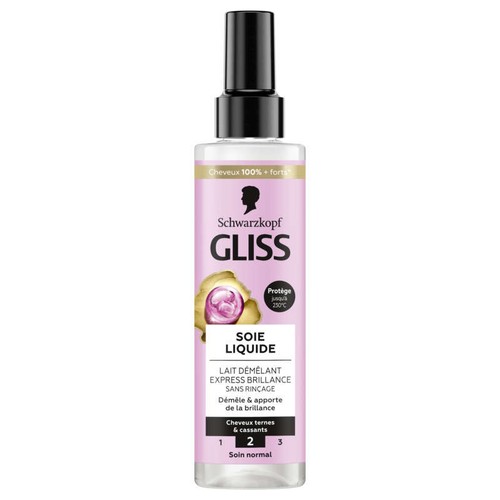 Schwarzkopf Gliss Après Shampooing Lait Démêlant Soie Liquide 200ml