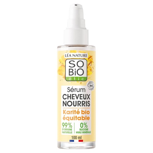 SO'BIO Sérum cheveux nourris Karité Bio 100ml