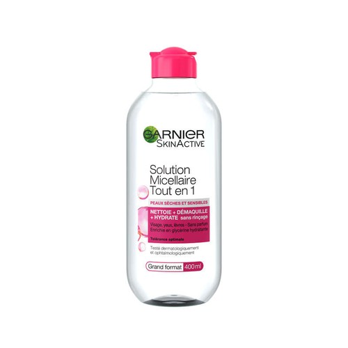 Garnier SkinActive Eau Micellaire Tout-en-1 Peaux Sèches & Sensibles 400ml