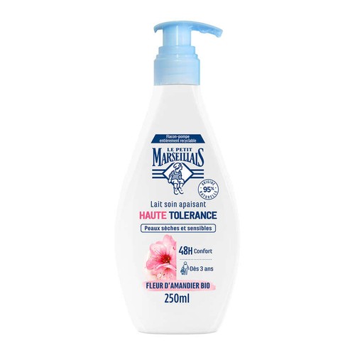 Le Petit Marseillais Lait Soin Apaisant Fleur d'Amandier Bio Dès 3ans 250ml