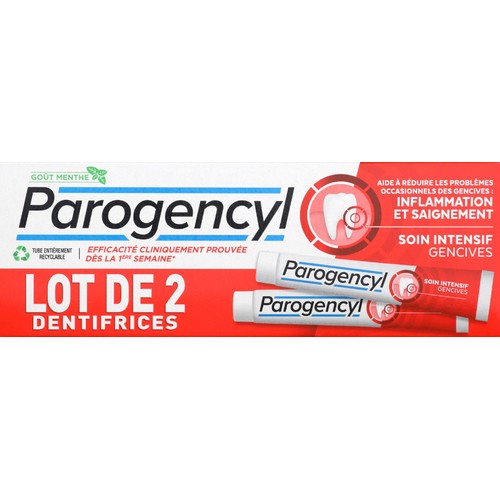 Parogencyl Dentifrice Soin Intensif Gencives 2x75ml