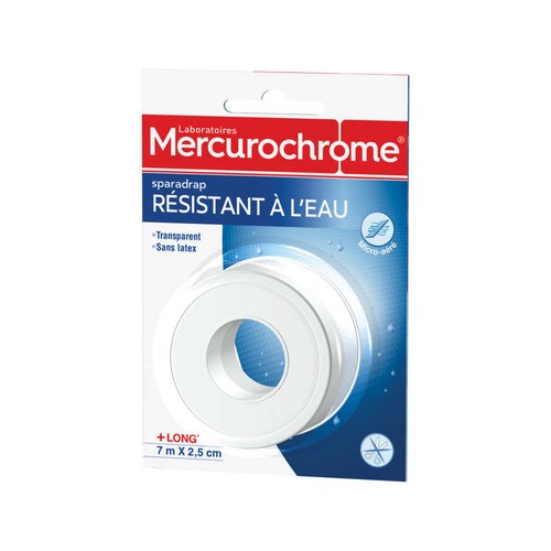 Mercurochrome Sparadrap Résistant x7