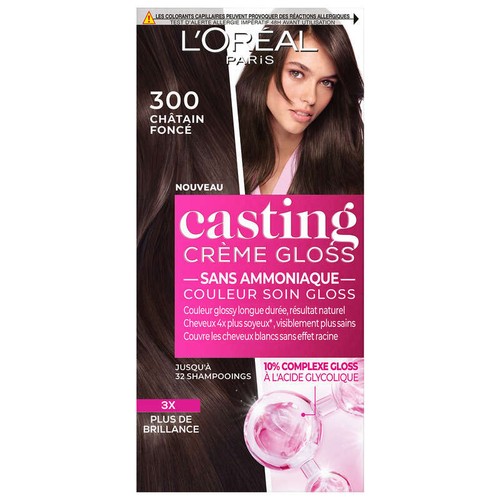 Casting Creme Gloss Coloration 300 Châtain foncé corsé