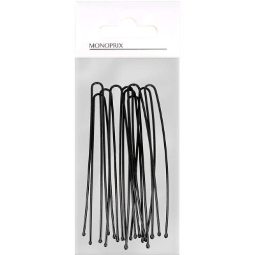 Monoprix 10 épingles chignon grand modèle noir