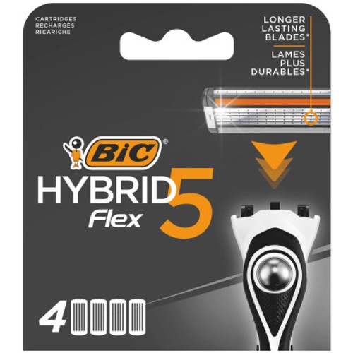 Bic lames rasoir Homme hybrid 5 flex x4