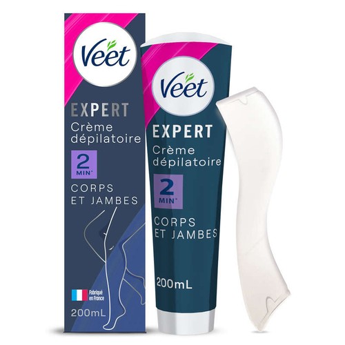 Veet Expert Crème dépilatoire  Corps Peaux sensibles 200ml