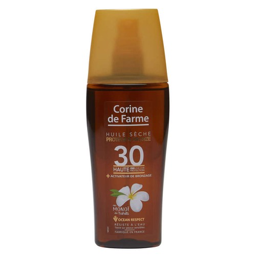 Corinne de Farme Huile Sèche Protege & Bronze SPF30 150ml