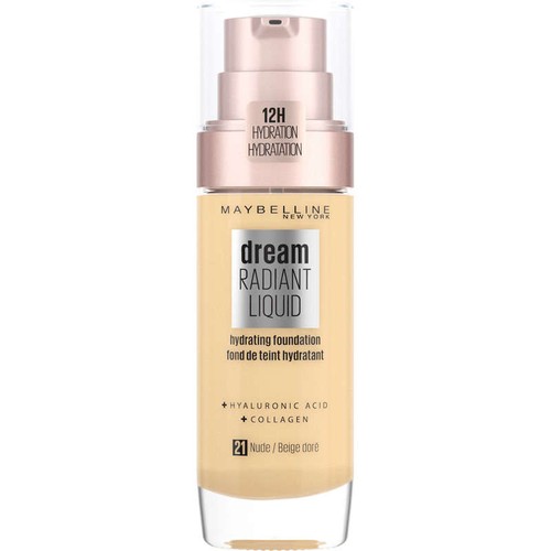 Maybelline New York Dream Radiant Liquid Fond De Teint Eclat Beige Doré 30 ml
