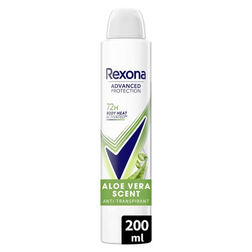 Rexona Déodorant Spray Anti-Transpirant 72H Aloe Vera 200ml
