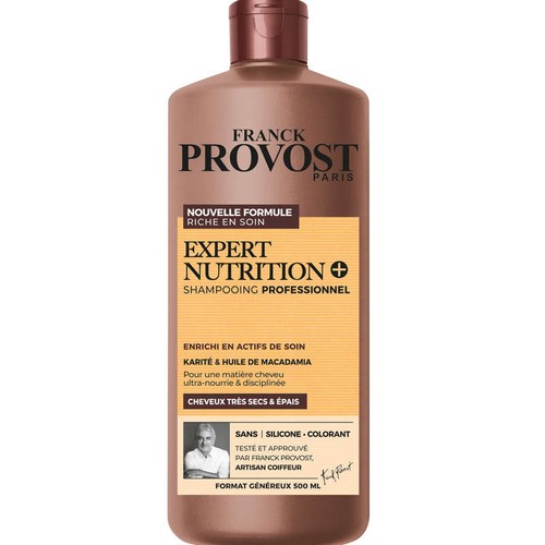 Franck Provost Expert nutri+ Shampooing professionnel 500ml