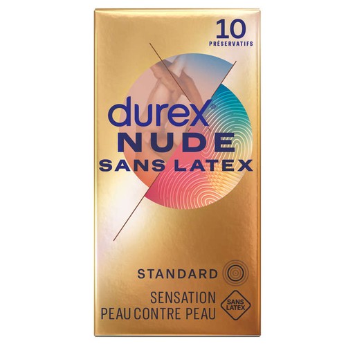 Durex Préservatifs Nude Sans Latex Extra Fins x10