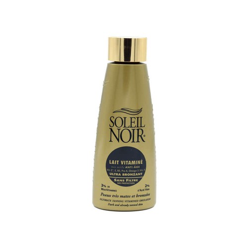 Soleil Noir Lait Vitaminé Ultra Bronzant Sans Filtre 150ml