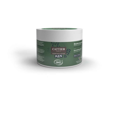 Cattier Men Baume Nourrissant Barbe et Cheveux Vegan Bio 90g