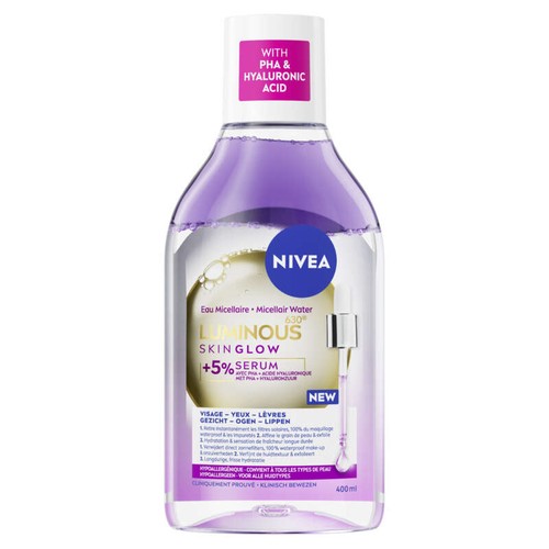 Nivea Eau Micellaire Démaquillante Luminous Skin Glow 400ml