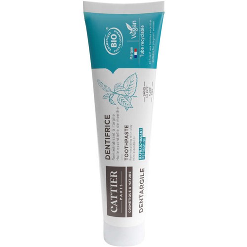 Cattier Dentifrice argile menthe Bio 75ml
