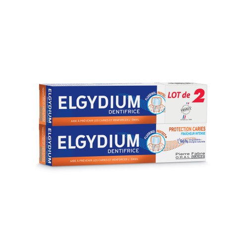 Elgydium Dentifrice Duo Protection Caries 2x75ml