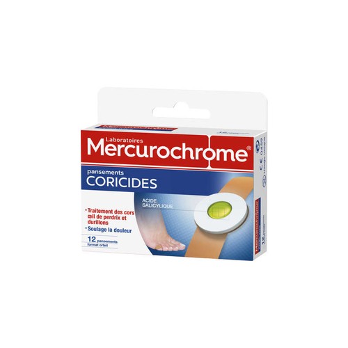 Mercurochrome Pansements Coricide x12