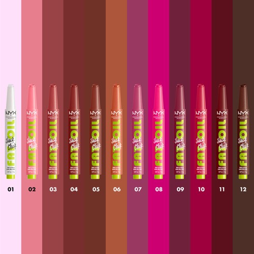 NYX Fat Oil Slick Click Baume A Lèvres Teinté Clout Soft Baby Pink 2 g