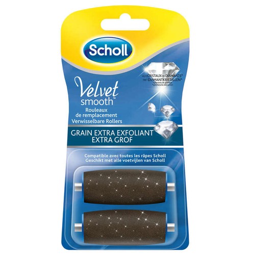 Scholl Rouleaux De Remplacement Velvet Smooth Express Pedi x2