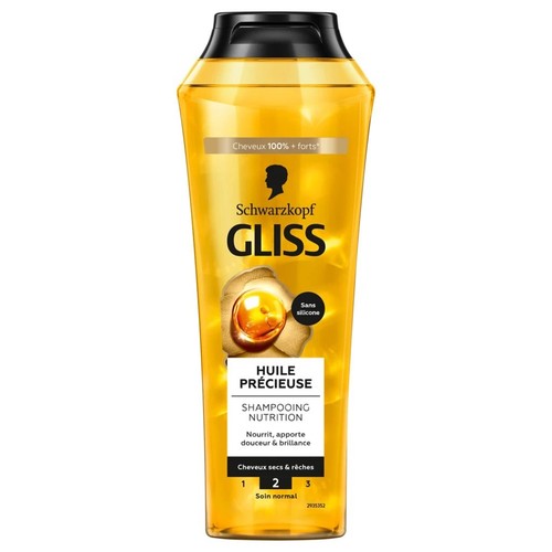 Schwarzkopf Gliss Shampooing huile précieuse nutrition 250ml