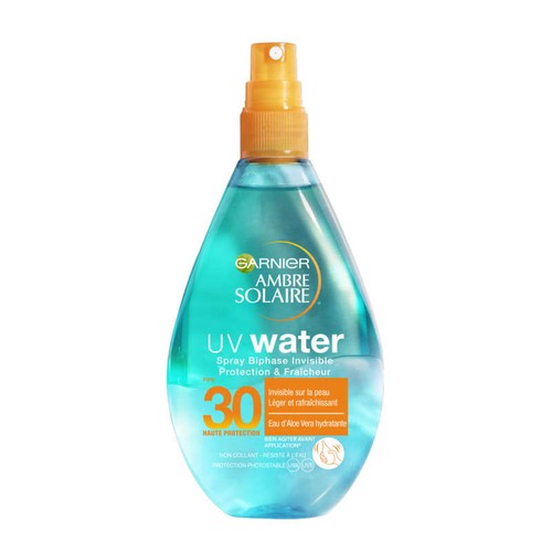Ambre Solaire Spray Invisible Visage & Corps Uv Water FPS30 150ml