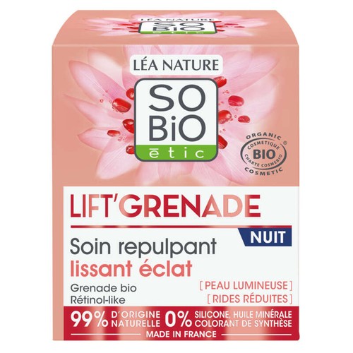 So Bio Soin Repulpant Nuit Lissant Éclat 50Ml