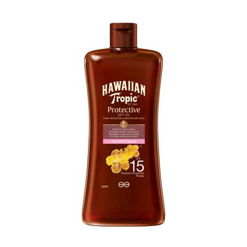Hawaiian Tropic Huile sèche protectrice en spray SPF15 100ml