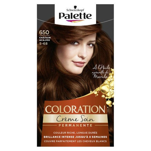 Schwarzkopf Palette Coloration Permanente Cheveux Chatain Acajou 650
