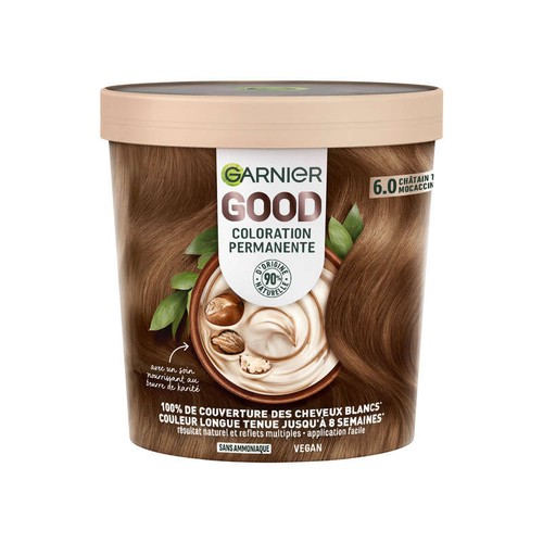 Garnier Good Coloration Permanente 6.0 Châtain Très Clair Mocaccino