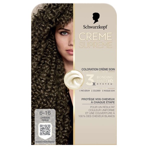 Schwarzkopf Crème suprême 6-16 châtain perle