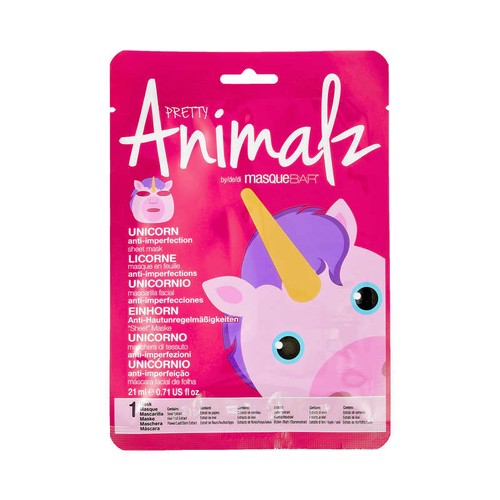 Masque Bar Masque En Feuille Licorne Anti-Imperfections Pretty Animalz 21Ml