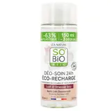 SO'BIO Étic Déo-soin 24h éco-recharge lait d'ânesse Bio 150ml