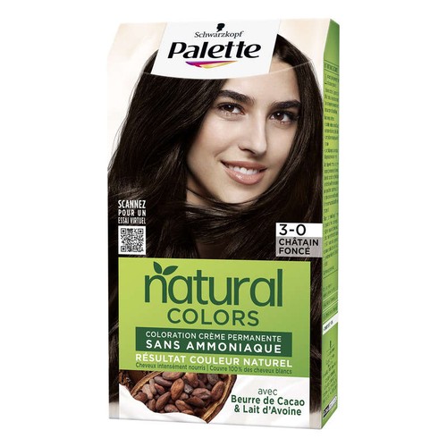 Schwarzkopf Palette Natural Colors Coloration Permanente Châtain Foncé 3.0