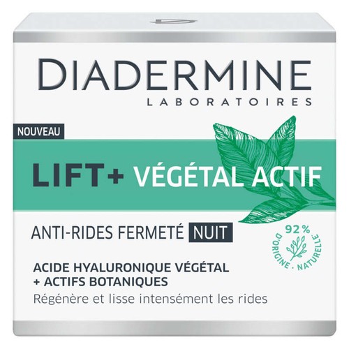 Diadermine Lift+ Végétal Actif Crème de Nuit Anti- Rides Fermeté 50ml
