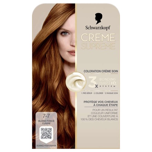 Schwarzkopf Crème suprême 7-7 blond fonce cuivre