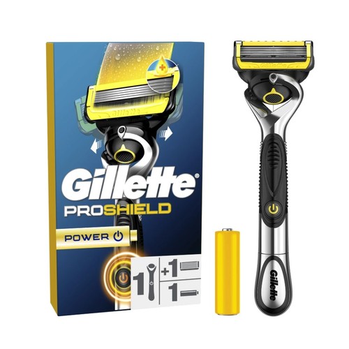 Gilette Rasoir Proshield avec 2 Lames et Gel de Rasage