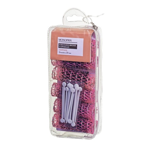 Monoprix Bigoudis brosse diamètre 20mm