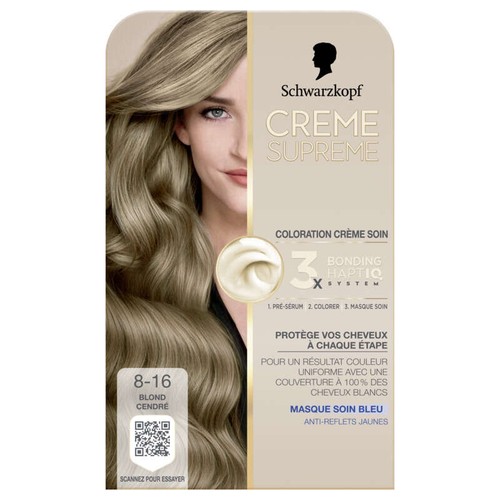 Schwarzkopf Crème suprême 8-16 blond cendre
