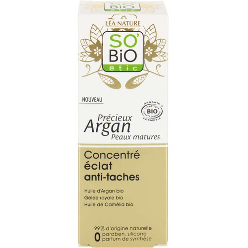 SO'BiO Étic Concentré Anti-Taches Argan peaux matures 40ml