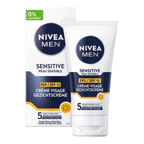 Nivea Men Crème Sensitive Visage SPF15 75ml