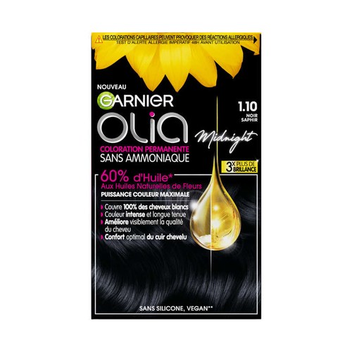 Olia Coloration Sans Amoniaque 1.10 Noir Saphir