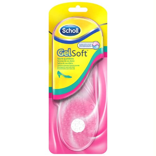 Scholl Semelles Gel Soft Talons Quotidiens Tailles 35- 40,5