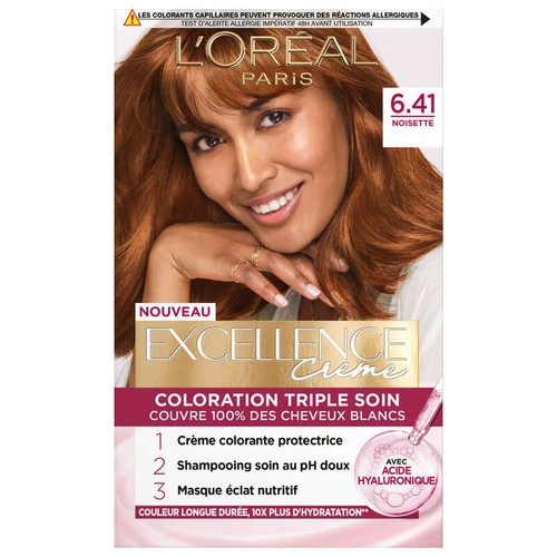 Excellence Crème Coloration 6.41 Marron Ambré