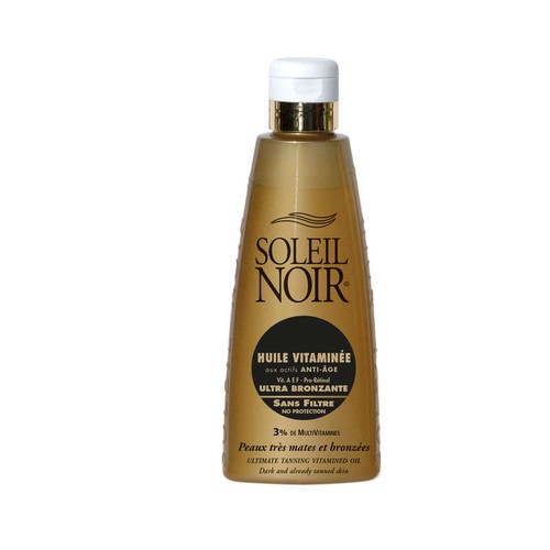 Soleil Noir Huile Vitaminée Sans Filtre Ultra Bronzant 150ml