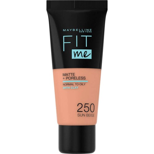 Maybelline New York Fit Me! Fond De Teint Liquide Matte + Poreless Beige Ensoleillé 30 ml