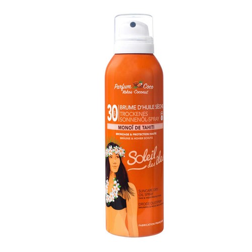 Soleil Des Îles Brume Solaire D'Huile Sèche Monoï De Tahiti Spf30 150ml